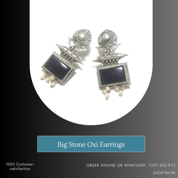 Big Stone Oxi Earrings