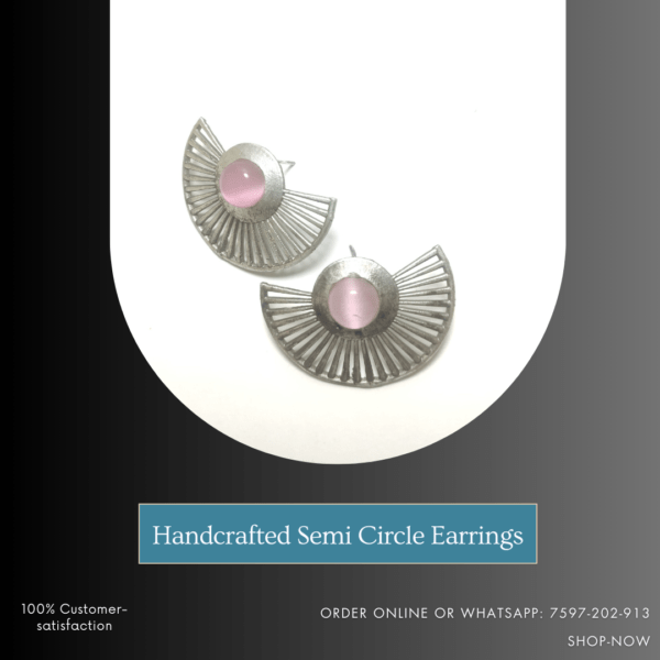 Handcrafted Semi Circle Earrings