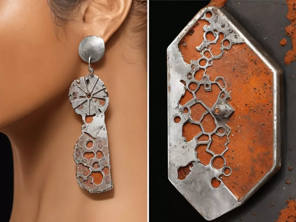 Oxidized Jewelry Rust & Silver Tarnish