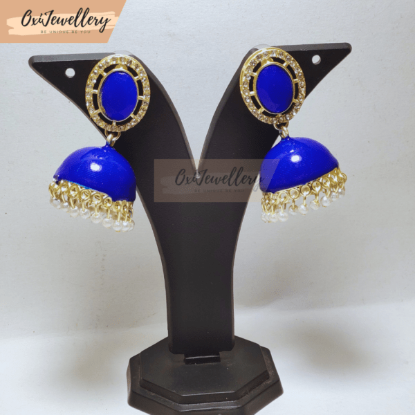 Oxi Meenakari Jhumka - Image 2