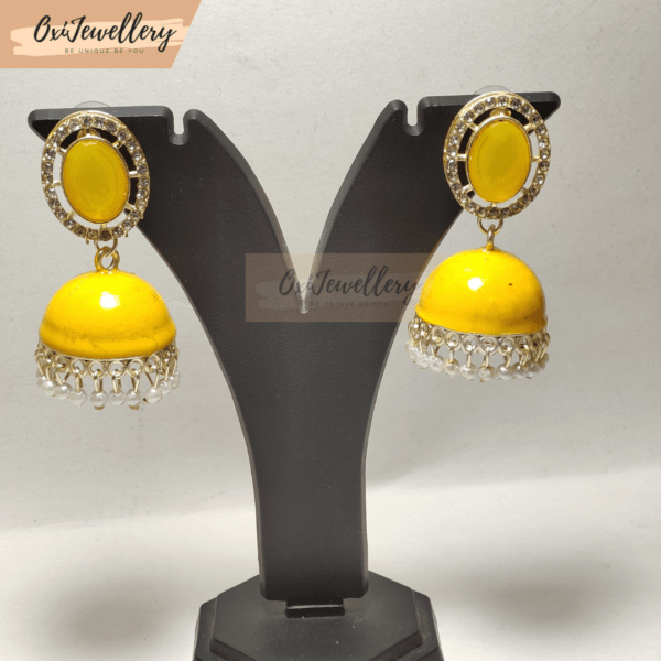 Oxi Meenakari Jhumka - Image 4